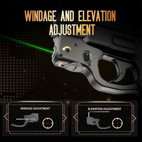 WARRIORLAND Green Laser Sight Tailored Fit M&P Shield 9mm/.40 Pistol (Not Fit Shield Plus), Ultra Compact Shield 40 Beam Sight, Gun Sight with Ambidextrous On/Off Switch & Power Indicator, WLS-102G in Saudi Arabia