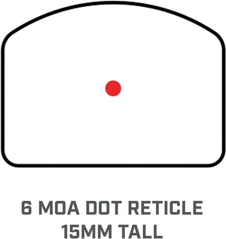 جهاز البصر المنعكس المدمج من بوشنل، RXC-200، FMC 6 MOA Red Dot in Kuwait