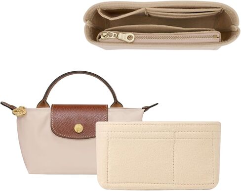 منظم الأكياس إدراج حقيبة حمل ، محفظة محفظة منظم حقيبة اليد متوافقة مع Longchamp ، Le Pliage ، LV ، المدرب in Saudi Arabia