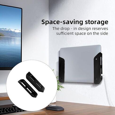 Laptop Under Desk Bracket Laptop Shelf Holder Stand Under Desk Holder For Notebook Hardware Heavy Duty Tablet Mount in Saudi Arabia