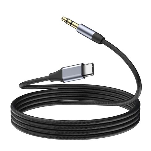 USB C to 3.5mm Audio Aux Jack Cable (3.3ft), Type C to 3.5mm Headphone Stereo Cord Car for iPhone 16 15 Pro Max Plus, Samsung Galaxy S25 S24 S23 S22 S21 Note 20, iPad Pro, Pixel 5 4 XL in Saudi Arabia