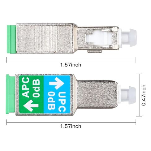 Xunsomten-1PC Fiber Optic Adapter SC/UPC Male to SC/APC Female Singlemode SM 9/125μm Hybrid Optical Converter Connector Coupler in Saudi Arabia