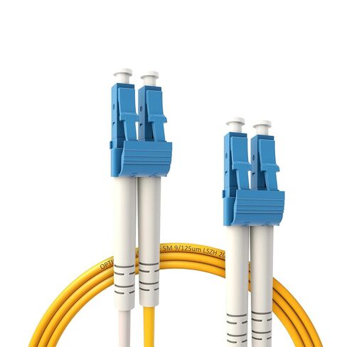 LC to LC Fiber Patch Cable, OS2 Single Mode Fiber Optic Cable - 9/125μm SMF, 2mm LSZH Jacket, 2M/6.56 ft -1G/10GB for Data Centers, Routers & Home Networks,5 Pack in Saudi Arabia