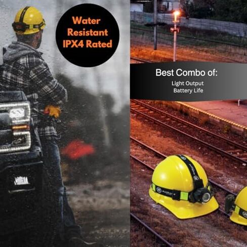 مصباح أمامي LED من Railhead Gear مع ضوء أحمر، يعمل بالبطارية وتحكم في التركيز قابل للتكبير 450 شريط عاكس قابل للتعديل، KE-HLFC185 in Kuwait