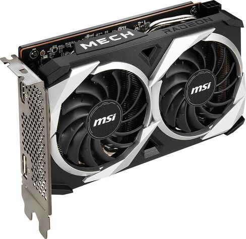 MSI Gaming AMD Radeon RX 6500 XT 64-bit 4GB GDDR6 DP/HDMI PCIe 4 Torx Twin Fans FreeSync DirectX 12 VR Ready OC Graphics Card (RX 6500 XT MECH 2X 4G OC) (Renewed) in Saudi Arabia