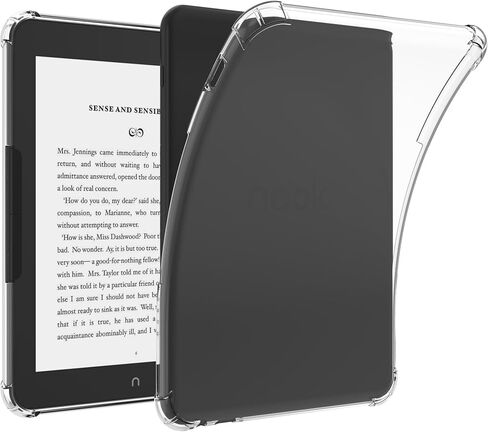 BOZHUORUI Case for 7.8" Nook Glowlight 4 Plus (2023 Released) - Slim Lightweight PU Leather Cover + Lightweight Flexible Soft Back Shell Clear Cover in Saudi Arabia