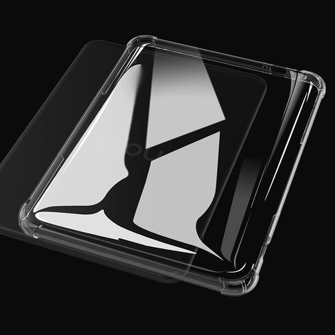 BOZHUORUI Case for 7.8" Nook Glowlight 4 Plus (2023 Released) - Slim Lightweight PU Leather Cover + Lightweight Flexible Soft Back Shell Clear Cover in Saudi Arabia