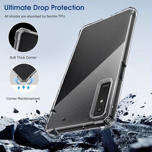 حافظة Fintie الشفافة لجهاز BOOX Palma 2 Pro Mobile ePaper مقاس 6.13 بوصة (إصدار 2025) - غطاء خلفي نحيف وخفيف الوزن ورقيق وناعم من مادة TPU الشفافة والمرنة والمزودة بزوايا معززة، شفاف in Saudi Arabia