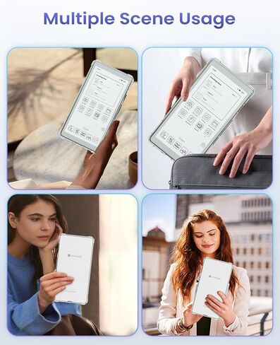 Case for Viwoods AiPaper Reader/Reader C,NOUKAJU E-Reader Protection Case,Ultra Clear Soft Flexible TPU,Protection Cover for Viwoods AiPaper Reader 6.13inch(Clear) in Saudi Arabia