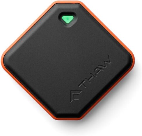 THAW Rechargeable Mini Hand Warmer | Double-Sided Heating, Up to 4 Hours, Rechargeable USB-C, Durable Impact-Resistant Construction, Integrated LED Light in Saudi Arabia