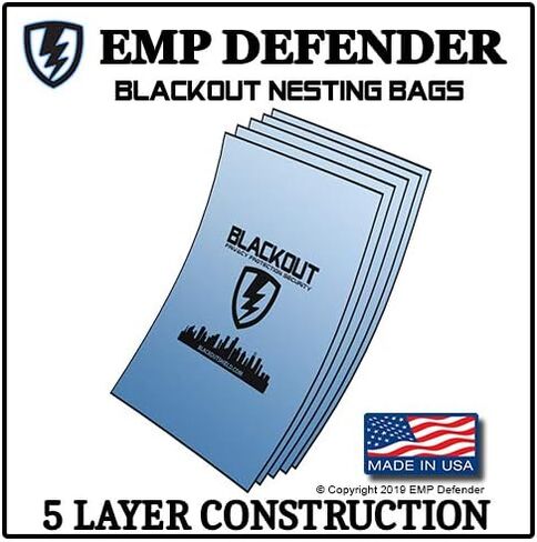 Faraday Cage EMP ESD Bags Complete 20pc Kit Survivalists Preppers in Saudi Arabia