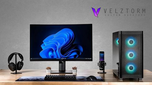Velztorm Pilum Z2 Gaming Desktop PC (AMD Ryzen 7 5700X, GeForce RTX 5060, 32GB DDR4 RAM, 1TB PCIe SSD, 240mm Liquid Cooling, 4 Pre-Built ARGB Fans, 750W Gold PSU, Windows 11 Home) in Kuwait
