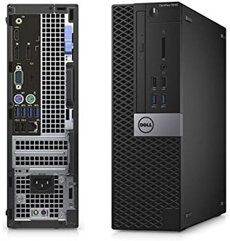 كمبيوتر سطح المكتب Dell 7050 SFF، Win11 PC Desktop 7050، Intel Core i5-6th، ذاكرة الوصول العشوائي 8 جيجابايت، 256 جيجابايت SSD (متجدد) in Saudi Arabia