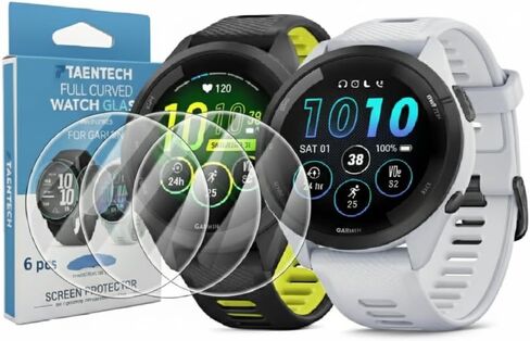 6 Pack Screen Protector for Garmin Forerunner 970 47mm Easy Install. Smudge Resistant Anti-Scratch Anti-Bubble Clear TPU Film, cleaning kit included in Saudi Arabia