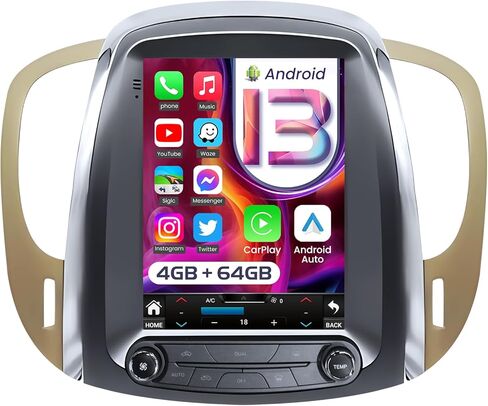 استبدال ستيريو السيارة لعام 2010 2011 2012 2013 2014 2015 2016: Wireless CarPlay Android Auto - (Buick Lacrosse) - مع شاشة HD 9.7 بوصة GPS للملاحة BT - لترقية راديو المصنع in Kuwait