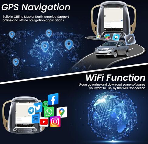 استبدال ستيريو السيارة لعام 2010 2011 2012 2013 2014 2015 2016: Wireless CarPlay Android Auto - (Buick Lacrosse) - مع شاشة HD 9.7 بوصة GPS للملاحة BT - لترقية راديو المصنع in Kuwait