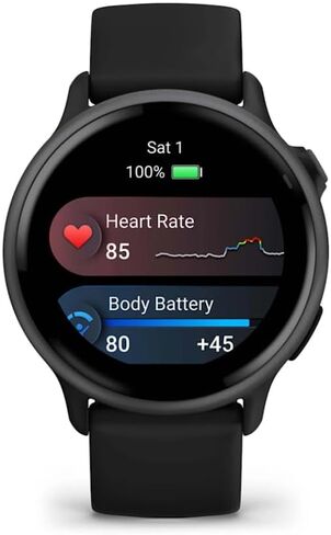 Garmin Vivoactive 6 - Health & Fitness Smartwatch, 1.2 in Bright AMOLED Display, GPS Sports Tracking, Up to 11 Days of Battery, Lunar Gold with Bone Band w PowerBank Bundle in Saudi Arabia