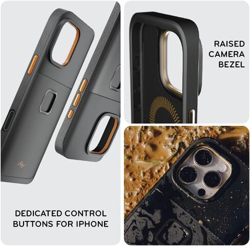 حافظة هاتف Peak Design Mobile GNAR Maximal لهاتف iPhone 16 Pro Max، سوداء، ملف تعريف نحيف، حماية من السقوط 4.5 متر، SlimLink يتصل بحوامل الهاتف المحمول وملحقات الشحن، حافظات iPhone 16 in Kuwait