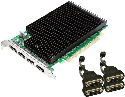NVIDIA Quadro NVS 450 by PNY 512MB GDDR3 PCI Express Gen 2 x16 Quad DisplayPort or DVI-D SL Professional Business Graphics Board, VCQ450NVS-X16-DVI-PB in Saudi Arabia