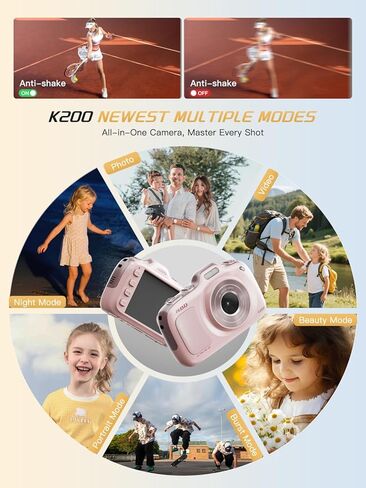 كاميرات NBD الرقمية 64 ميجابكسل للتصوير الفوتوغرافي، كاميرا 4K Point and Shoot، كاميرات سفر مدمجة تكبير 16X، كاميرا تركيز تلقائي للمبتدئين والمراهقين والأطفال وهدية العشاق، تتضمن بطاقة TF سعة 32 جيجابايت (وردي) in Kuwait