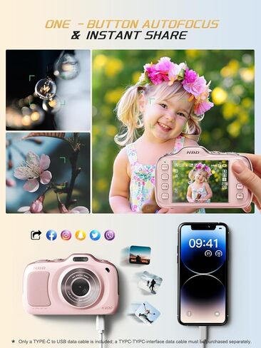 كاميرات NBD الرقمية 64 ميجابكسل للتصوير الفوتوغرافي، كاميرا 4K Point and Shoot، كاميرات سفر مدمجة تكبير 16X، كاميرا تركيز تلقائي للمبتدئين والمراهقين والأطفال وهدية العشاق، تتضمن بطاقة TF سعة 32 جيجابايت (وردي) in Kuwait