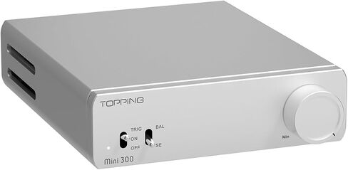 Topping Mini 300 Compact Desktop Power Amplifier - Fully-Balanced Class-D Amp, TRS/RCA Input, 12V Trigger, Ultra-Low Distortion, Zero-Noise Safe and Reliable (Black) in Saudi Arabia