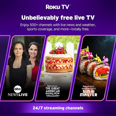 جهاز عرض ذكي من Aurzen Roku TV مع واي فاي وبلوتوث، تجربة بث روكو مدمجة، 1080 بكسل فل اتش دي، صوت دولبي، التركيز التلقائي وحجر المفاتيح، تكبير، جهاز عرض صغير محمول للأفلام في الهواء الطلق، فضي in Saudi Arabia