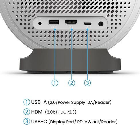 BenQ GV50 FHD Projector 500-Lumen, 16:9, Laser DLP Smart Ceiling, 92% Rec. 709, USB Type A/C, Sleep Timer Function, Flexible Bedside Projection Stand - PJ-BenQ-GV50-R in Saudi Arabia