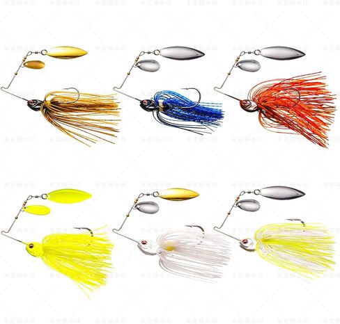 Fishing Lure Spinners, 12pcs Spinner baits for Freshwater and Saltwater,2026 New Trout Fishing Lures Also for Bass Crappie Salmon Walleye in Saudi Arabia