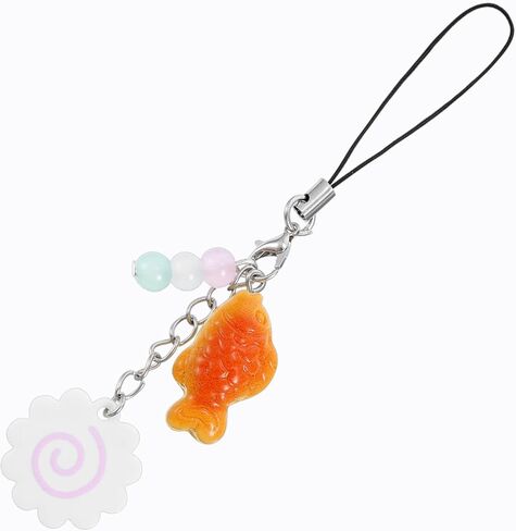 Cute Phone Charms,Cell Phone Strap Charm - Maki Fish Cake Taiyaki Cellphone Charm Strap in Saudi Arabia