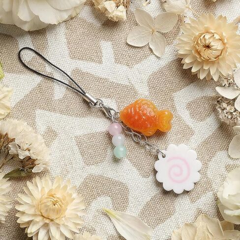Cute Phone Charms,Cell Phone Strap Charm - Maki Fish Cake Taiyaki Cellphone Charm Strap in Saudi Arabia
