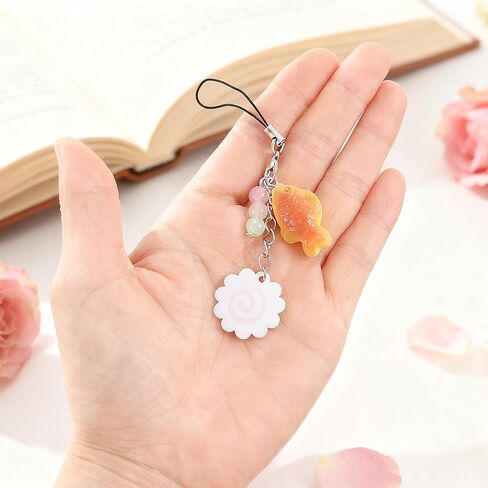 Cute Phone Charms,Cell Phone Strap Charm - Maki Fish Cake Taiyaki Cellphone Charm Strap in Saudi Arabia