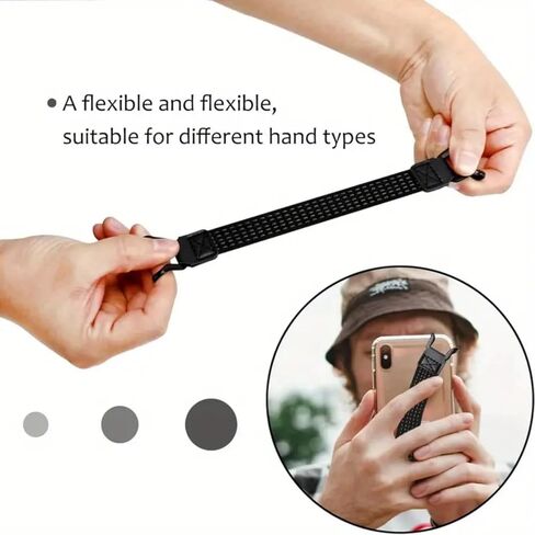Mobile phone Anti Drop Strap, Elastic Shoulder Strap, Protection Phone Holder for One Hand Operation in Saudi Arabia