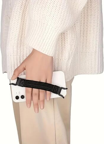 Mobile phone Anti Drop Strap, Elastic Shoulder Strap, Protection Phone Holder for One Hand Operation in Saudi Arabia