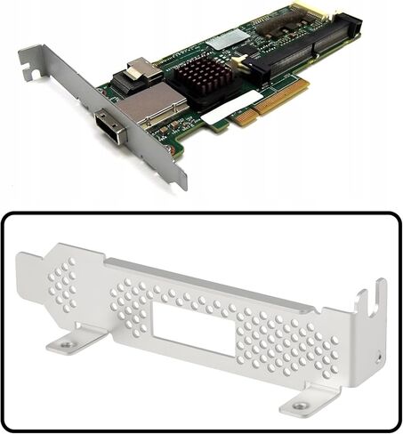 2Pcs Full Low Profile Bracket Compatible with HP Smart Array P222 P212 PCI-E SAS RAID Controller in Saudi Arabia