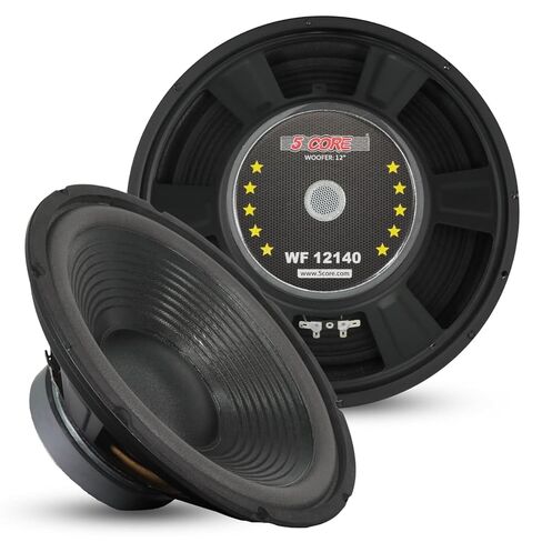 مكبر صوت للسيارة 5 كور 12 بوصة بقدرة 300 وات 4 أوم، مكبر صوت قوي وعميق وواضح - WF 12140 4OHM in Kuwait