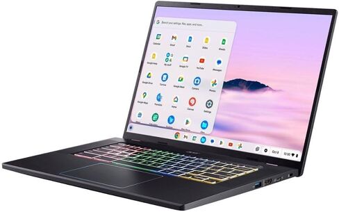 acer Chromebook Plus 516 GE CBG516-2H-59S4 - كمبيوتر محمول للألعاب مقاس 16 بوصة WQXGA 120 هرتز، Intel Core 5 120U، 8 جيجابايت LPDDR5، 256 جيجابايت SSD، Wi-Fi 6E، لوحة مفاتيح RGB، ChromeOS NX.KRVAA.001 (متجدد) in Kuwait