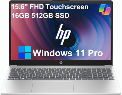 HP 15 Laptop (15.6" FHD Touchscreen, Intel Core i5-1334U (> i7-1255U), 32GB RAM, 1TB SSD) for Business, Students, Home, 10-Hour Long Battery Life, Webcam, Wi-Fi 6, Numpad, Fast Charge, Win 11 Pro in Saudi Arabia