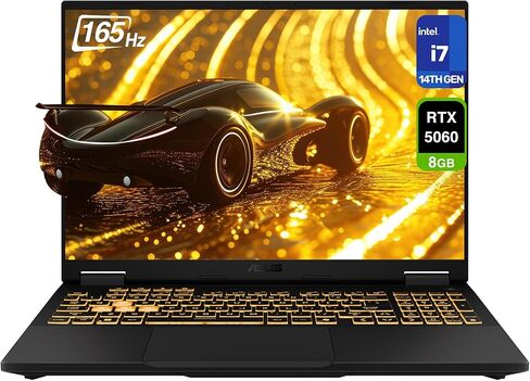 ASUS TUF F16 Gaming Laptop, Intel i7-14650HX, 32 GB DDR5 RAM, 2 TB PCIe SSD, 16'' FHD+ (1920x1200) 165Hz Display, Nvidia G-Force RTX 5060, RGB Backlit Keyboard, W11 Home, Jaeger Grey in Kuwait