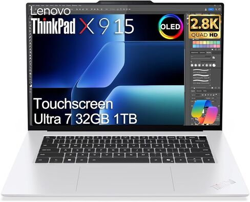 كمبيوتر محمول Lenovo ThinkPad X9 15 Aura Edition Business AI (شاشة لمس 15.3 بوصة 2.8K OLED، Intel Core Ultra 7 258V، 32GB DDR5، 1 تيرابايت SSD)، سامسونج، Copilot+ PC، إضاءة خلفية، Win 11 Pro، رمادي (الجيل التالي X1 كربون) in Kuwait