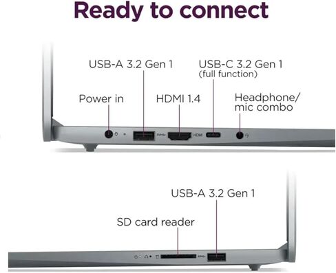 Lenovo IdeaPad Slim 3، كمبيوتر محمول بشاشة لمس عالية الدقة 15.6 بوصة، كمبيوتر Copilot AI PC، AMD Ryzen 7 5825U، Wi-Fi 6، Windows 11 Home، مع لوحة ماوس (ذاكرة وصول عشوائي سعتها 16 جيجابايت | 512 جيجابايت PCIe SSD) in Kuwait