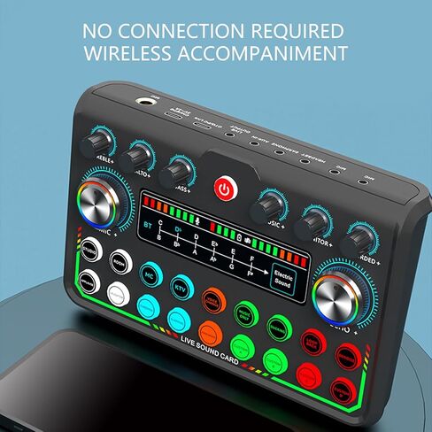 USB Podcast Music Studio Live Broadcast Sound Card ديناميكي Mic Hifi Sound للبث وبطاقة صوت الألعاب in Kuwait
