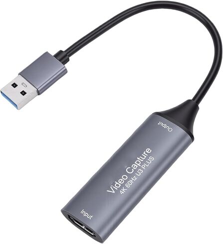 بطاقة فيديو 4K 60 هرتز، HD الوسائط المتعددة USB 3.0 صوت فيديو مع تقنية الكمون المنخفض للغاية، لتسجيل ألعاب الكمبيوتر والبث المباشر in Kuwait