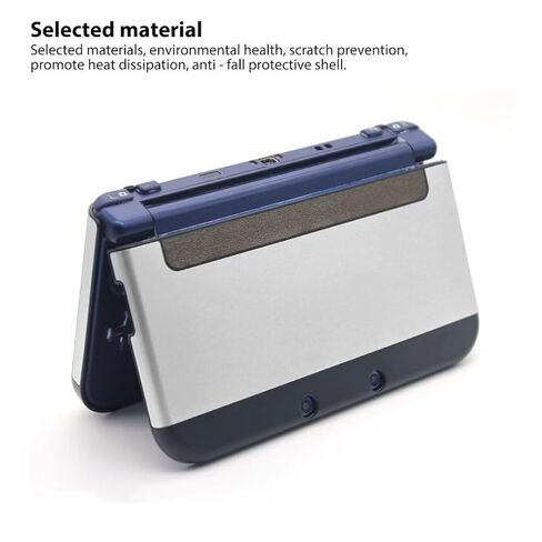 غطاء حماية NGHTMRE فضي مقاوم للصدمات من الجلد الصلب لجهاز NES New 3DS XL LL (موديل 2015) فقط in Saudi Arabia