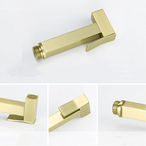 HandheldSprayer Brass Cloth Diaper Sprayer Kit WallSprayer for Toilet Brushed Gold HandheldSprayer for Toilet Spray Attachment with Hose for Feminine Wash in Kuwait