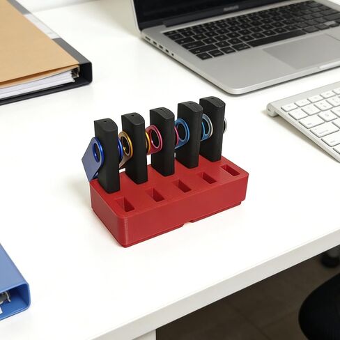 حامل منظم مكتب محرك فلاش FEWINA حامل USB لتخزين الملحقات الإلكترونية لحامل محرك فلاش USB، حامل محرك الإبهام، حامل محرك القفز، أحمر in Kuwait