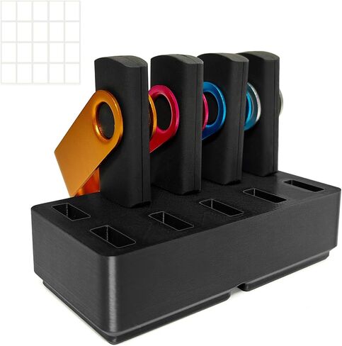 حامل منظم مكتب محرك فلاش FEWINA حامل USB لتخزين الملحقات الإلكترونية لحامل محرك فلاش USB، حامل محرك الإبهام، حامل محرك القفز، أحمر in Kuwait