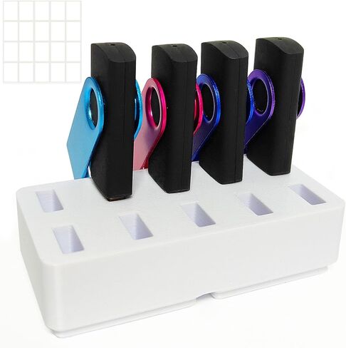 حامل منظم مكتب محرك فلاش FEWINA حامل USB لتخزين الملحقات الإلكترونية لحامل محرك فلاش USB، حامل محرك الإبهام، حامل محرك القفز، أحمر in Kuwait