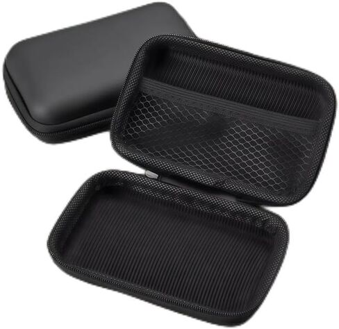 Portable Charger Organizer Case - Travel Cable Organizer Bag for Chargers, Cords, EVA Waterproof Electronic Accessories Bag(Black) in Saudi Arabia