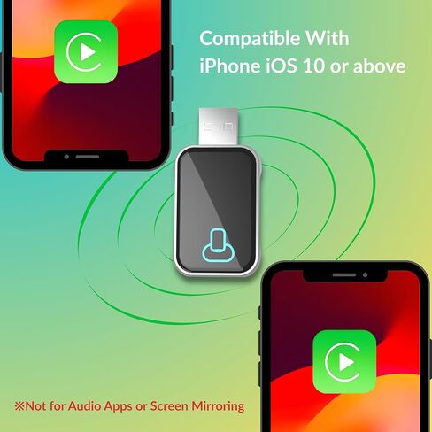 محول CarPlay اللاسلكي لأجهزة Apple 2026، اتصال سلس ثلاثي الموجات، التوصيل والتشغيل، اتصال سريع لتشغيل السيارة المدمج، زمن الوصول المنخفض، تصميم تبريد ممتاز in Kuwait